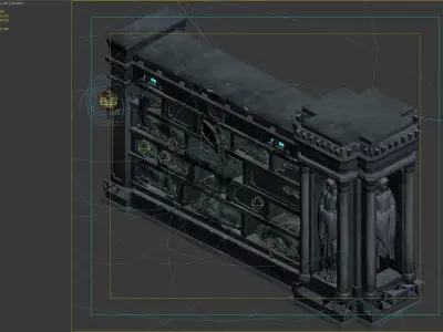 wall building 3D model purchase