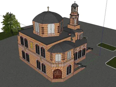 Architecture-Religion-God-Culture-Temple-055 church 3D model