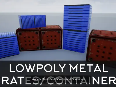 Sci-fi Crate And Container Collection 3D Model Pack
