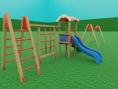 Outdoor Playgroud 3D model