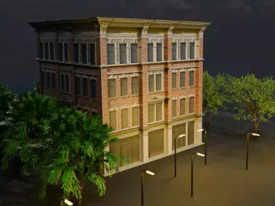 High Quality Building 3D Model 3D model