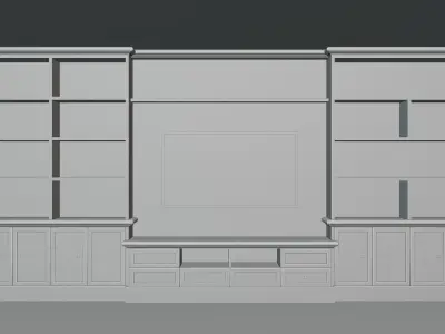Classic TV Cabinet 3D model