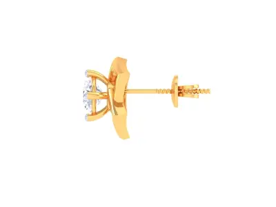 Solitaire Super Light Weight Earring Pendant Set 3D print model