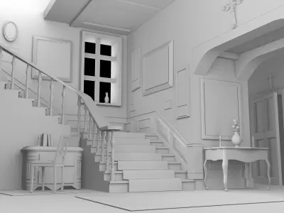 wood house Low-poly 3D model purchase
