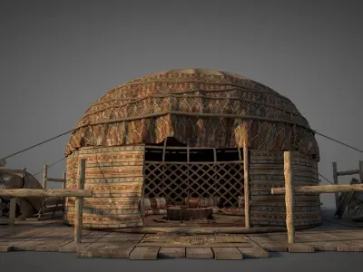 Traditional Turkish Tent 3D model
