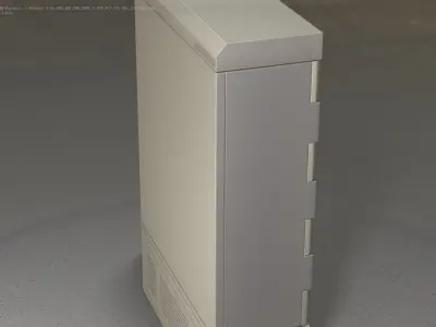Electrical Distribution Cabinet 21 Low-poly 3D model