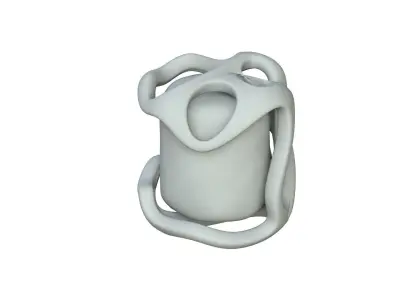 SciFi Shape Object Low Poly 15 Low-poly 3D model