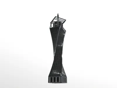 Cyberpunk City - Building 37 Low-poly 3D model