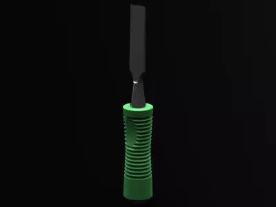 Wood Chisel 19 mm Blade Width 3D model