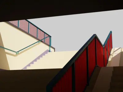 Street Underpass Low-poly 3D model