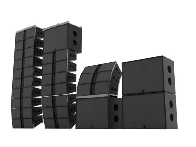 Line Array Sound Systems 3D model