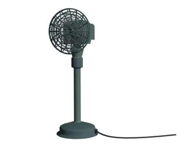 Standing Rotating Cooling Fan with animations Low-poly 3D model