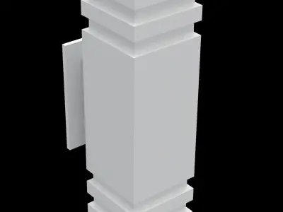 Modern wall light fixture 3D model