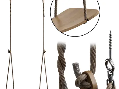 Indoor and outdoor swing 5 3D model