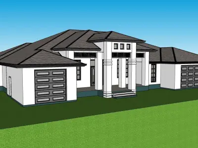 House heart shaped leaf 3D model