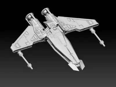 Liberator Starfighter 3D print model