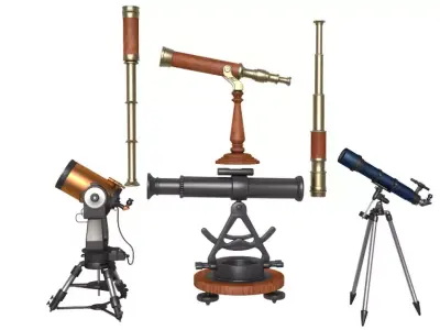 Telescopes Collection 3D model