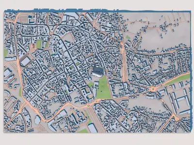 Bourges Cathedral France 3D model