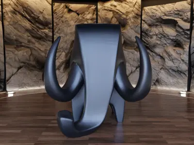 Elephant Creature Figure Fan Art Toy  3D print model