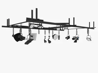 Light Ceiling Rail 3D model