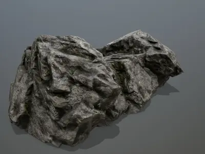 Rock  Gate Low-poly 3D model