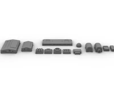 Sensors and Cameras Kitbash Pack 3D print model