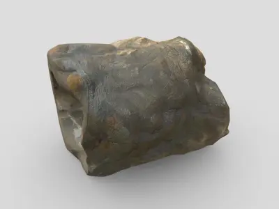 Ancient Tree Trunk Low-poly 3D model