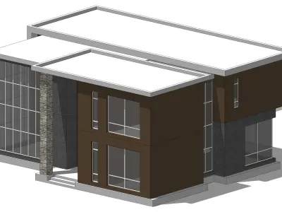 Villa B Sketchup 3D model