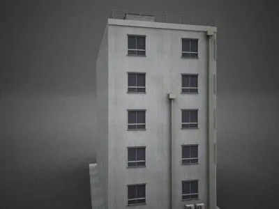 Japan building 13 model in Lightwave 3D 3D model