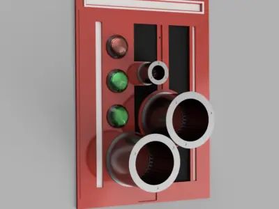 Death Star Blast Door Controller Prop Inspired by Star Wars 3D print model