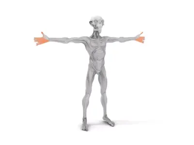 Alien Creature model pack Low-poly 3D model