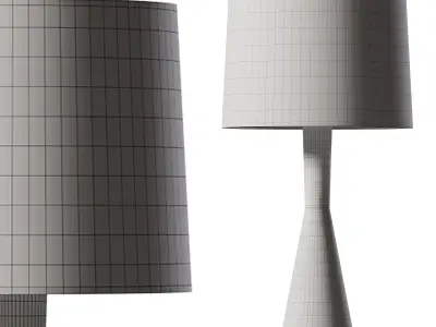 Nala Mango Wood Table Lamp 3D model