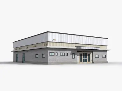 Factory x14 Low-poly 3D model purchase
