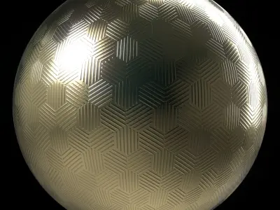 Metal panel Materials 6- Metal panel Pbr 4k Seamless Low-poly 3D model