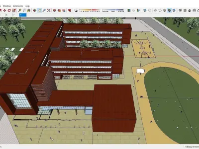 Sketchup School and University L5 3D model