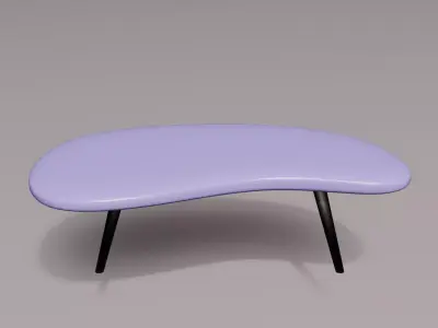 A simple 3D model of interior furniture in Blender Free low-poly 3D model