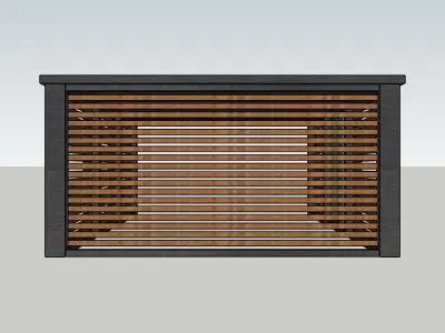 Modern carport 3D model