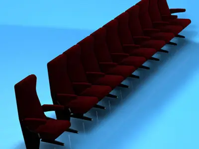 Theatre seats 3D model