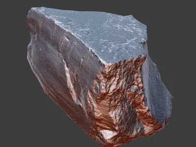 Cinder Debris Low-poly 3D model