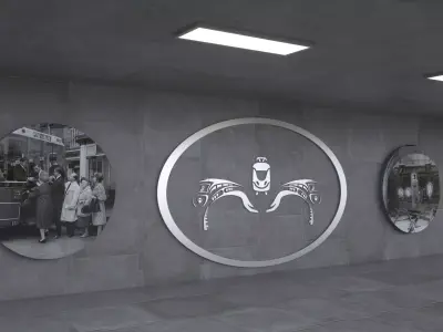 metro hall 3d model 3D model