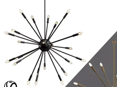 Satellite Chandelier 3D model