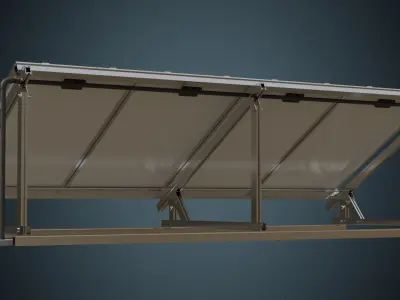  Solar Cell 1 Basic Low-poly 3D model