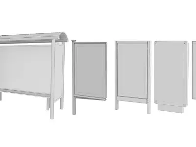 Street Advertising BLENDER 3D Model Cycles 3D model