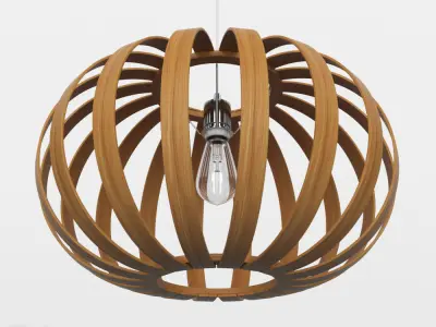Bentwood Pendant Oblong by West Elm  3D model