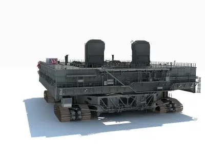 NASA Crawler with Mobile Launch Platform 3D model