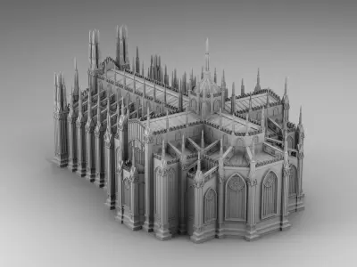 Chicago cathedral  3D print model