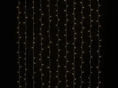 Garland and Bulb String 3 3D model 3D model