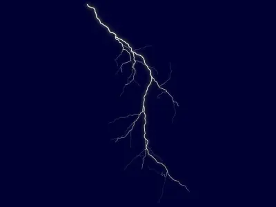 Realistic 3D Lightning CA-13 Low-poly 3D model