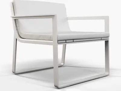 Gandia Blasco Flat armchair slim 3D model