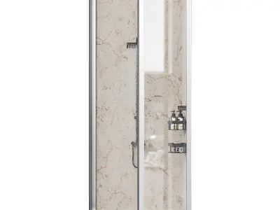 Shower cabin 01 3D model